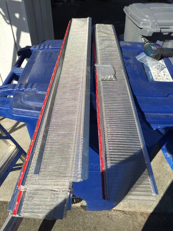Costco Easyon Gutter Guard Screen Shield. 32' with screws and driver. Selfadhesive. No longer in ...