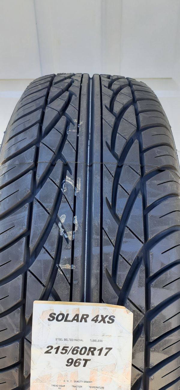 215/60/17 SOLAR 4XS NEW TIRES for Sale in Charlotte, NC OfferUp