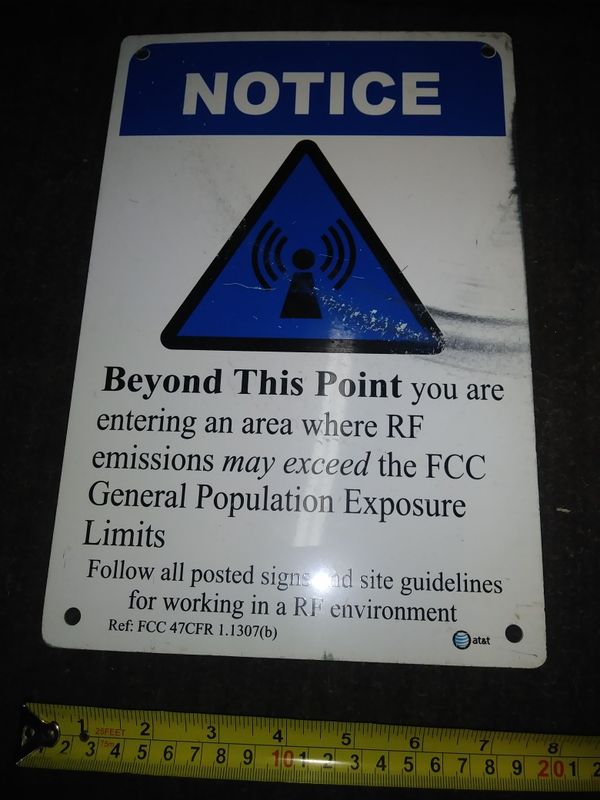 Fcc rf emissions sign for sale in los angeles ca offerup