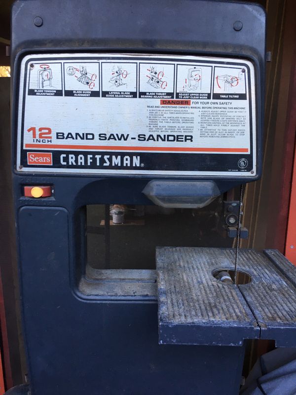 Sears Craftsman 12 inch Band Saw - Sander for Sale in Winter Park, FL ...