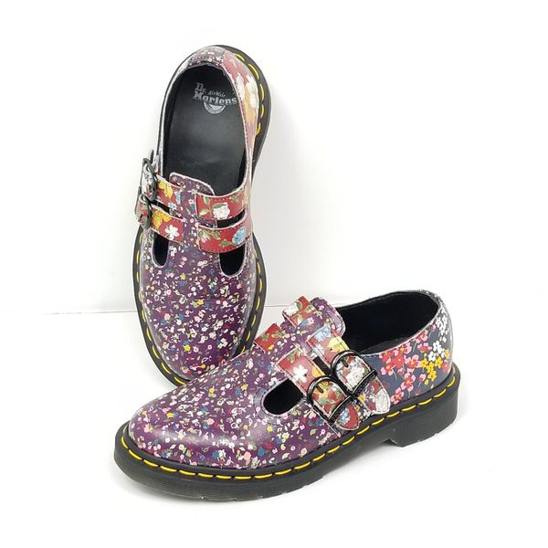 Dr. Martens Doc Martens Mary Jane Double Strap Floral Shoes.Womems size ...