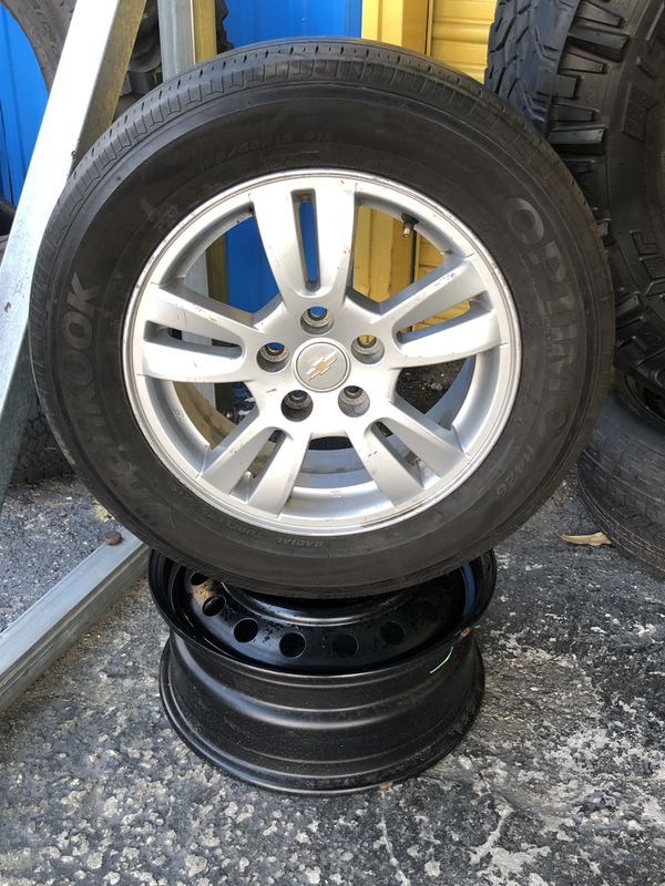 Set 4 15 inch rims and tires Chevy sonic for Sale in Brandon, FL OfferUp