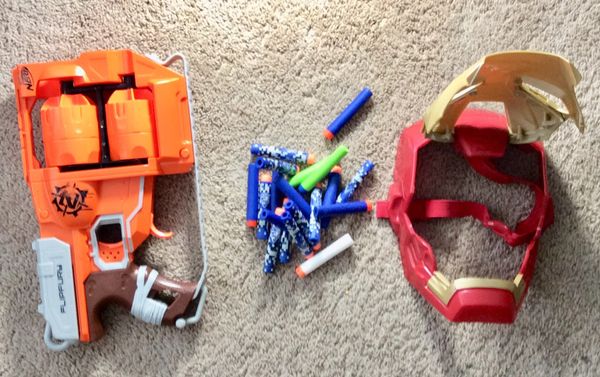 iron man nerf hand