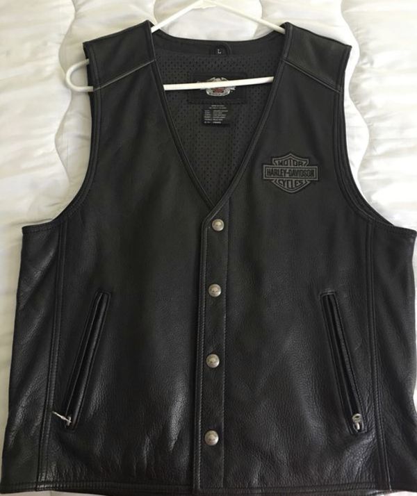 Large Harley Davidson Willie G Skull leather vest for Sale in Las Vegas ...