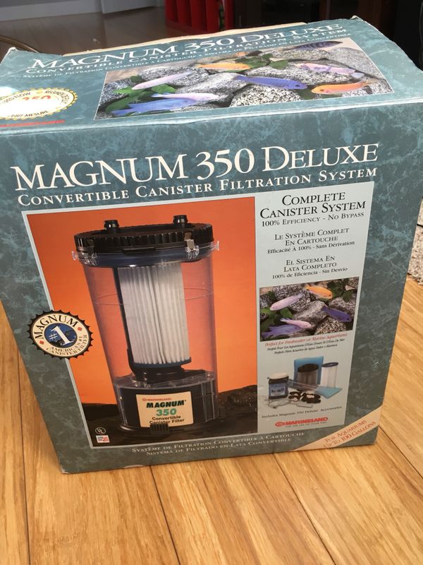 Set of 2 Marineland Magnum 350 deluxe canister filters for aquarium