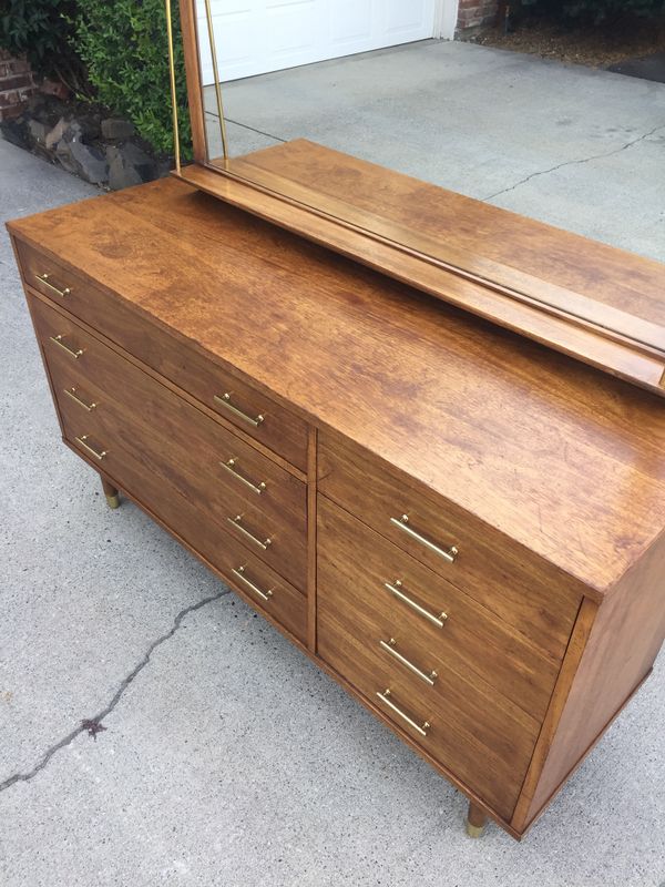 Vintage amid Century Drexel Biscayne 8 Drawer Dresser w/ Mirror for