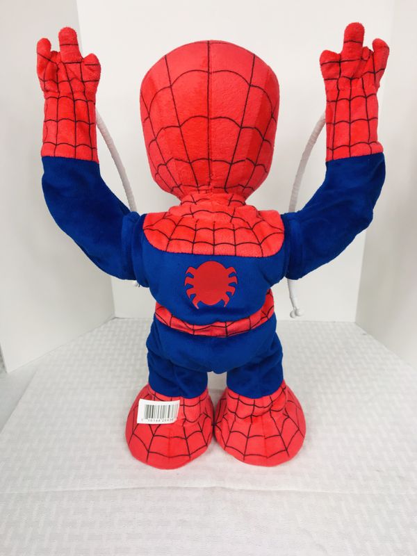 talking plush spiderman