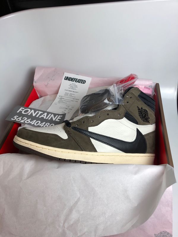 travis scott jordan 1 size 10