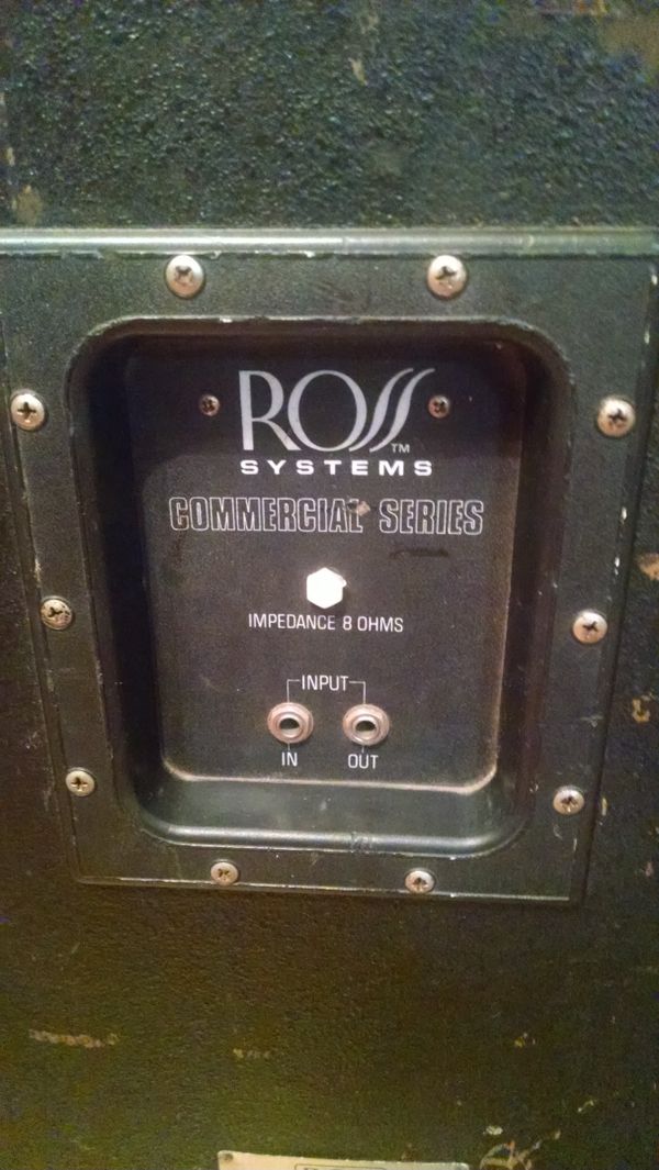 Vtg pair of Ross 15" DJ PA band speakers for Sale in Emmaus, PA OfferUp