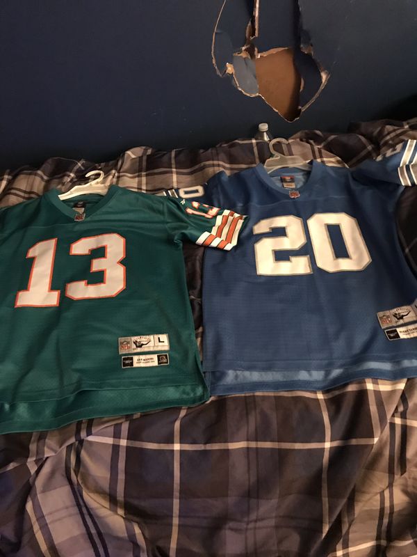 Throwback Barry Sanders Jersey Detroit Lions Kids XL for Sale in Maple