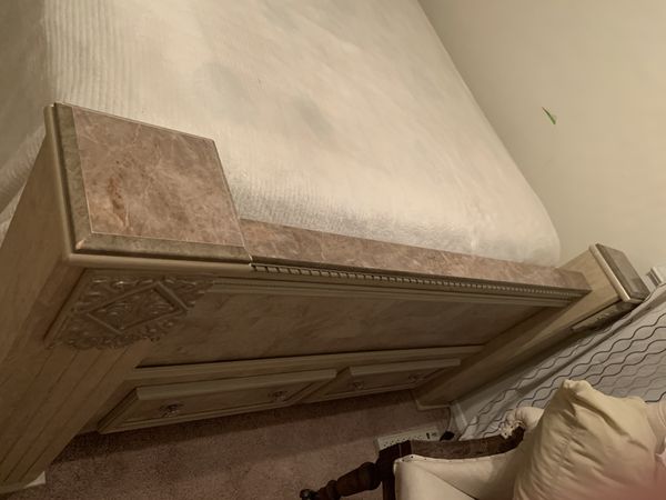 Queen bedroom set with night table not included mattress ...