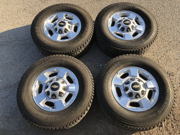 Like New Chevy / GMC Factory RIMS & TIRES 8 Lug WHEELS Silverado Sierra