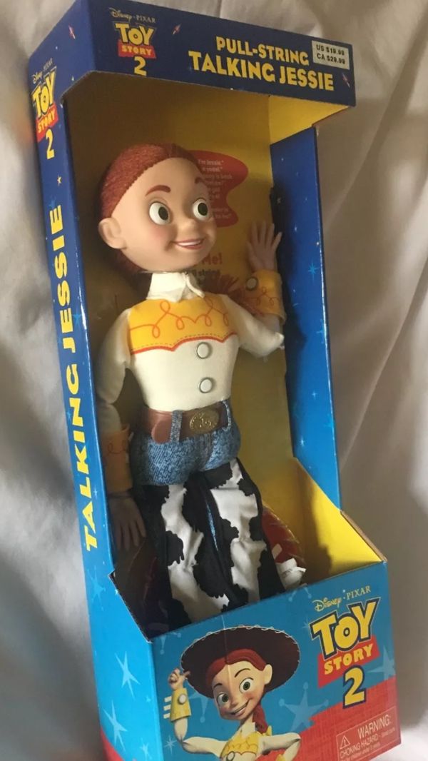 disney parks pixar toy story talking jessie figure pull string new with box