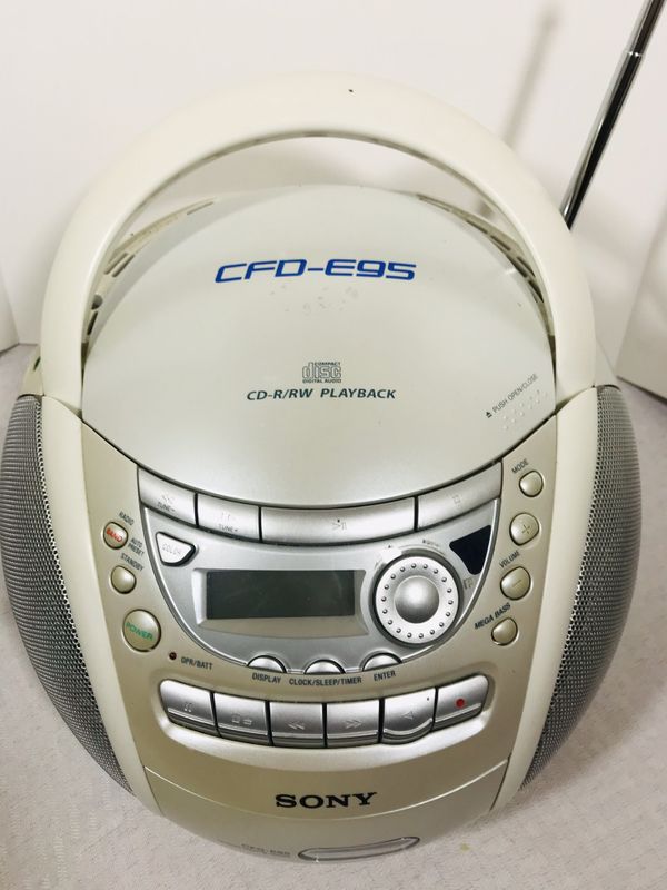 Vintage Sony Boombox CFDE95 Radio CD Player Cassette Player Recorder