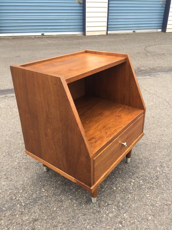 vintage mid century nightstand