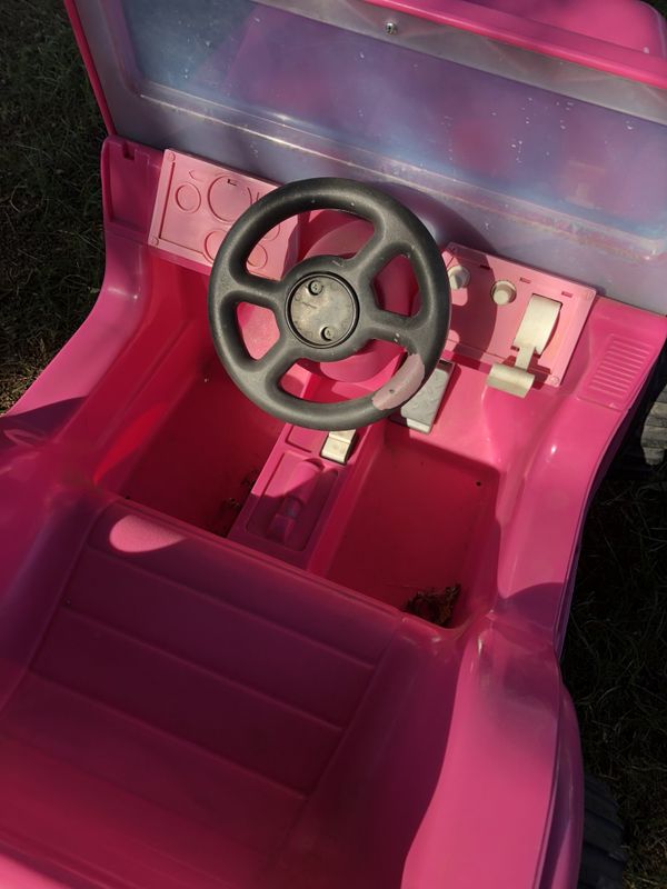 fisher price power wheels pink jeep