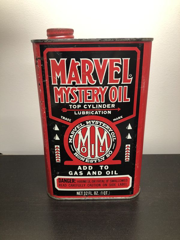 Vintage Marvel Mystery Oil 1 Quart Top Cylinder Lubricator