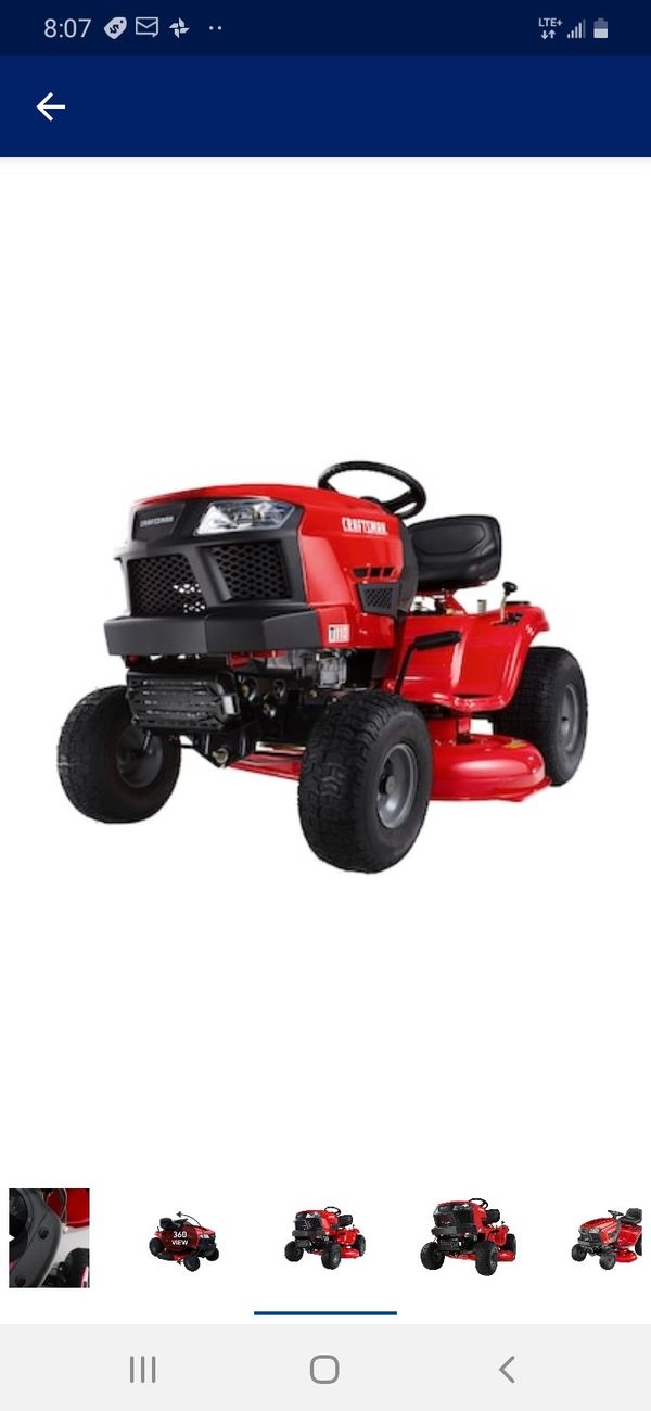 Craftsman t110 17.5 hp Manuel gear 42 in riding lawn mower with mulch