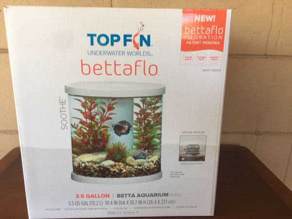 Top Fin® bettaflo™ Soothe™ Betta Aquarium - 3.5 Gallon for Sale in ...