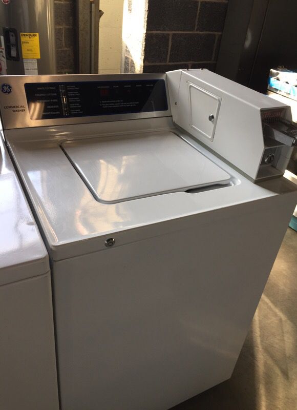 Ge commercial coin operated washer and gas dryer set for Sale in East Hartford, CT OfferUp