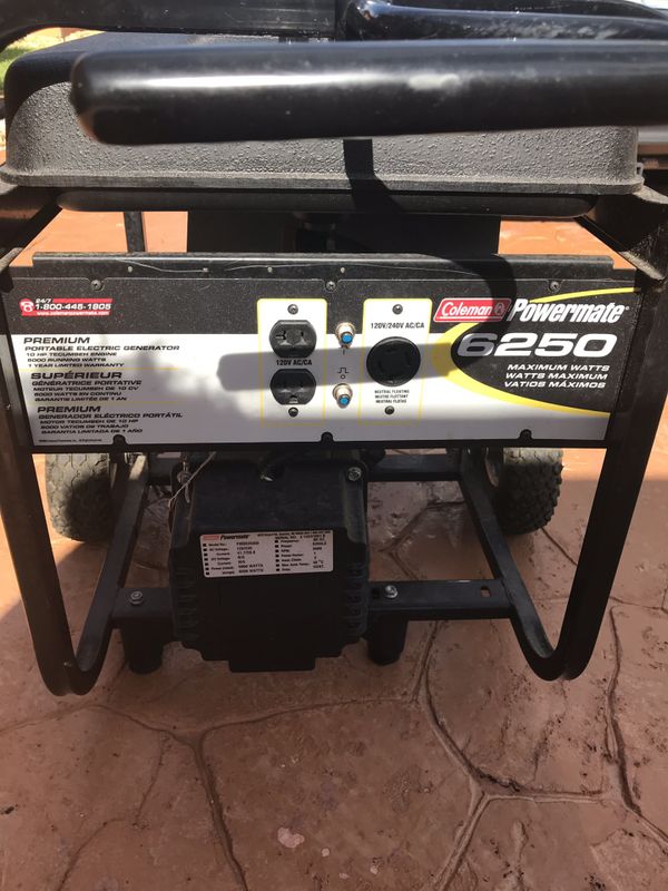 generator coleman 6250 10 HP Tecumseh Engine for Sale in Hialeah, FL