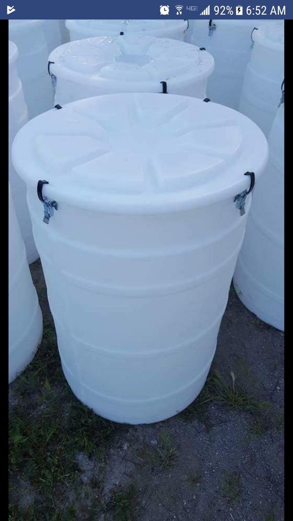 55 gallon super clean food grade barrel with latching lid