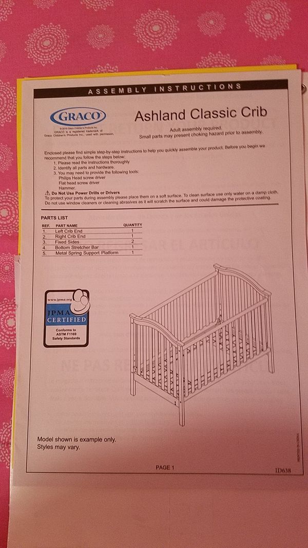 Graco Crib With Mattress For Sale In Tampa Fl Offerup