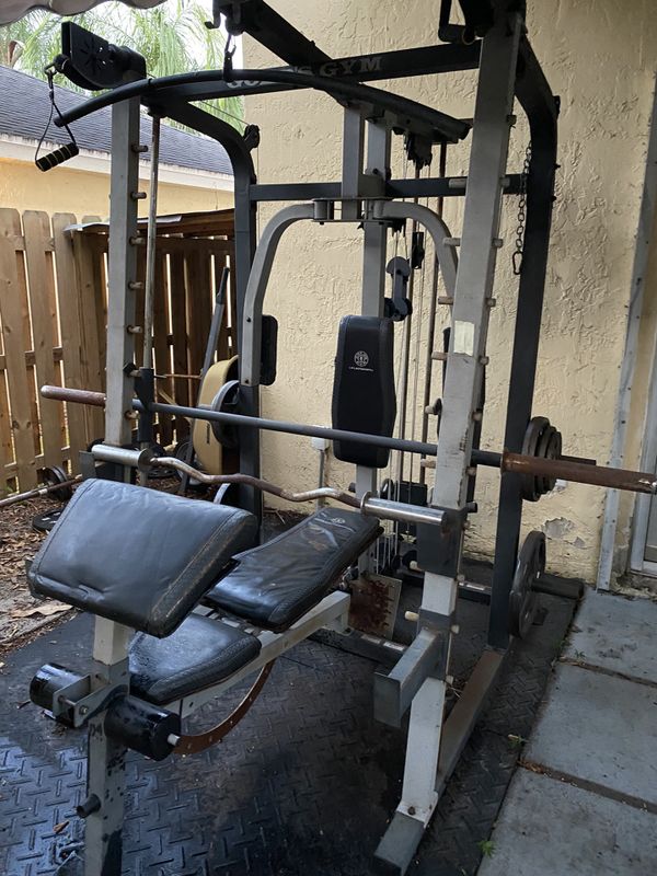 Golds gym platinum home gym and weights for Sale in Miami, FL - OfferUp