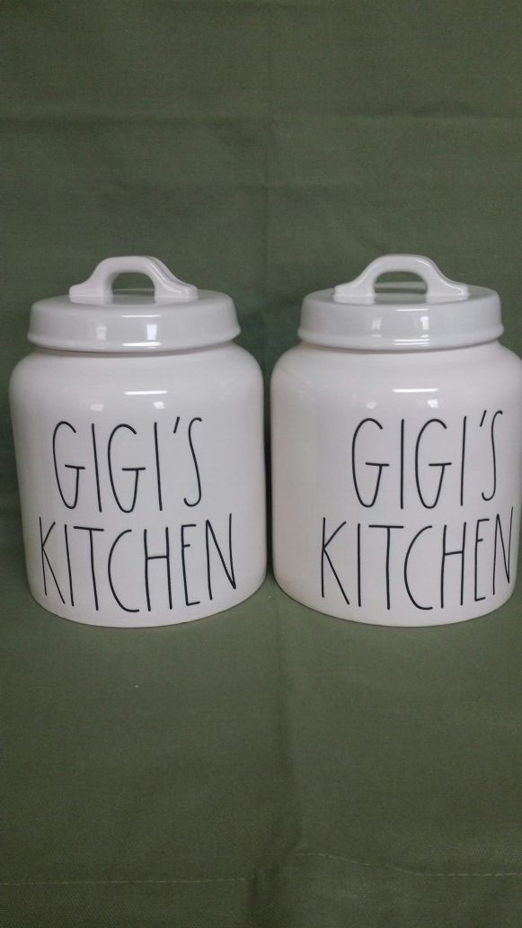 Rae Dunn "GIGI'S KITCHEN" Canister for Sale in Fresno, CA OfferUp