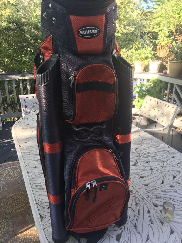 Naples Bay cart bag golf bag, 14 way divider, excellent condition for Sale in Scotch Plains, NJ