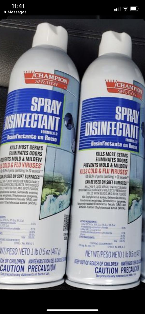 (Medline )Champion disinfectant spray works better than Lysol this is