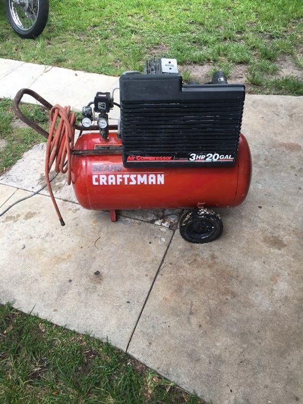 my first craftsman air compressor set