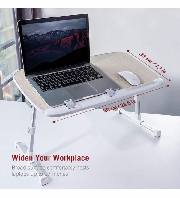 Laptop Bed Desk Table Tray Lap Desk for Adults for Eating Writing for ...