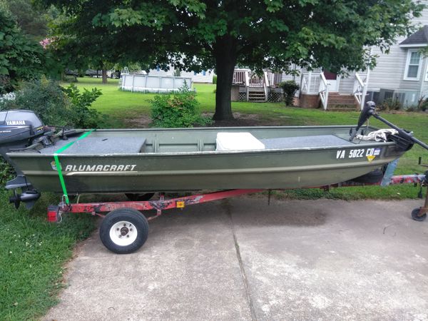 12ft jon boat 9.9 yamaha for sale in suffolk, va - offerup