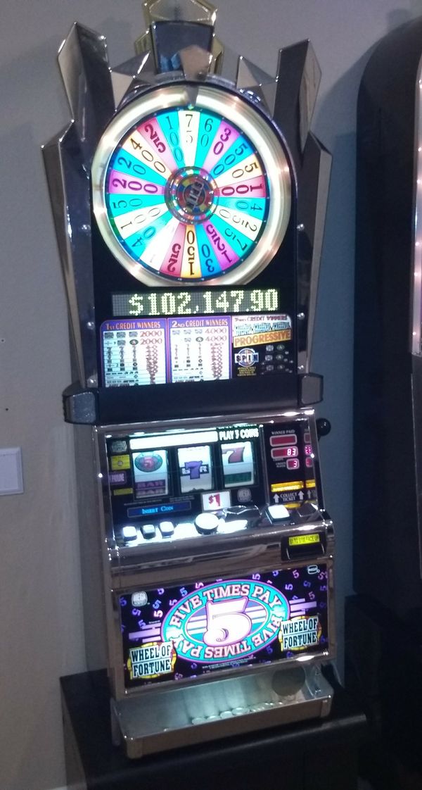 Wheel of Fortune 5 times pay IGT slot machine - works great!!! for Sale