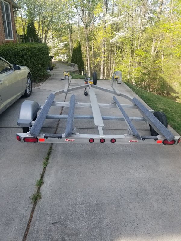 Triton ELITE ALUMINUM DOUBLE JETSKI TRAILER (ONLY) / WITH AN ADDED SPARE TIRE & UPGRADED