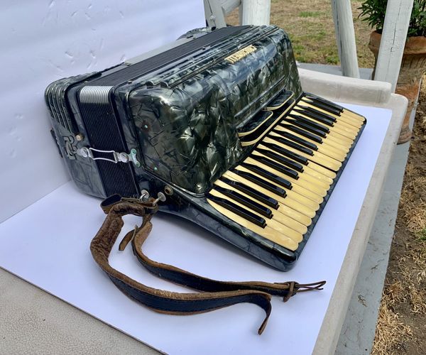 CRUCIANELLI/PANCORDION Antique MotherPearl Italian Accordion for Sale