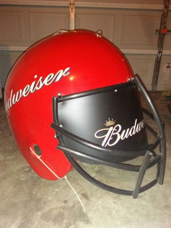 Budweiser Football Helmet for Sale in Manor, TX OfferUp