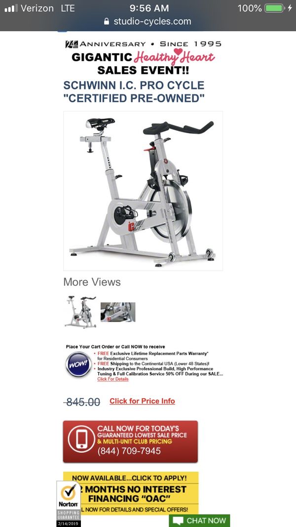 commercial schwinn spin bike