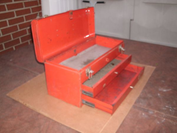 Vintage Proto professional 2 drawer red tool box 9992 Up for your ...