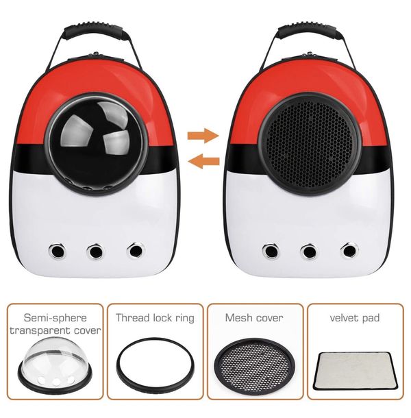 pokeball backpack for cats