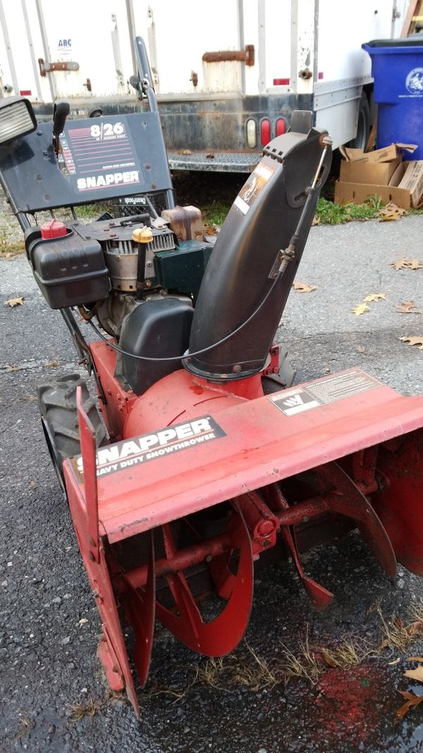 SNAPPER 8HP 26" SNOW BLOWER for Sale in Ijamsville, MD OfferUp