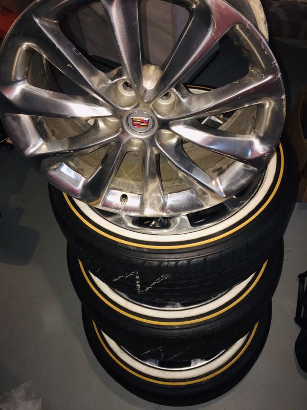 19 INCH VOGUE TIRES & CADILLAC RIMS (245/45/19) for Sale in St. Louis