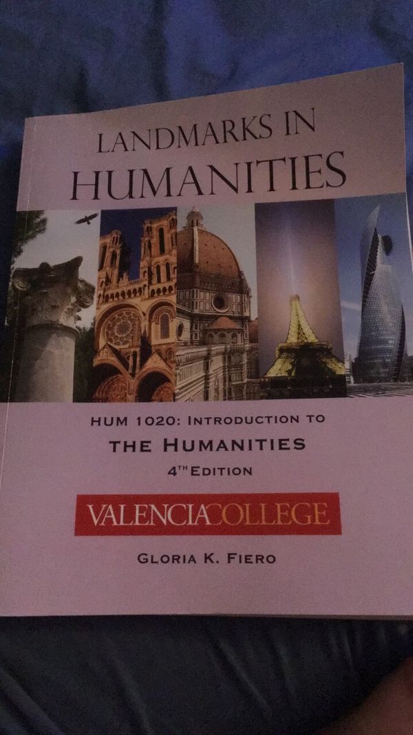 Intro to Humanities Textbook Landmarks In Humanities for Sale in