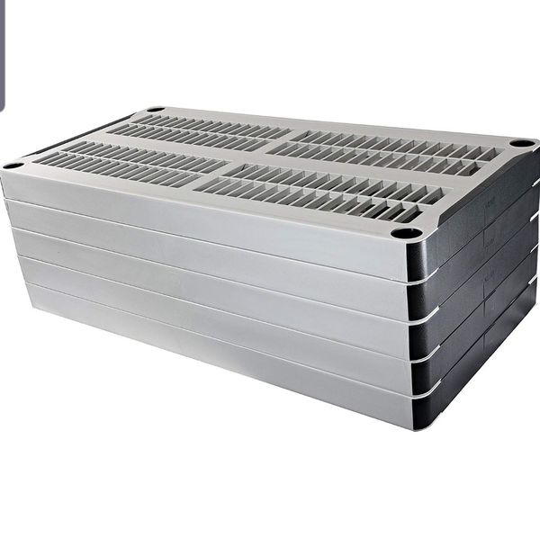 HDX 36” x 72” 5Tiered Ventilated Plastic Storage Shelving Unit w