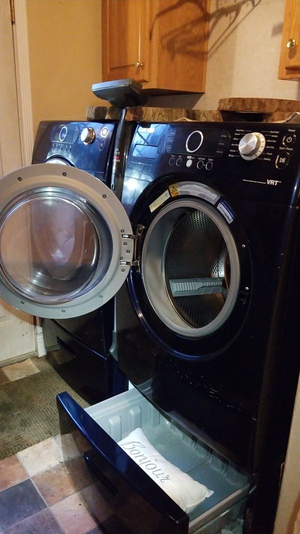 Samsung front load washer and dryer vibration reduction 36 in cobalt