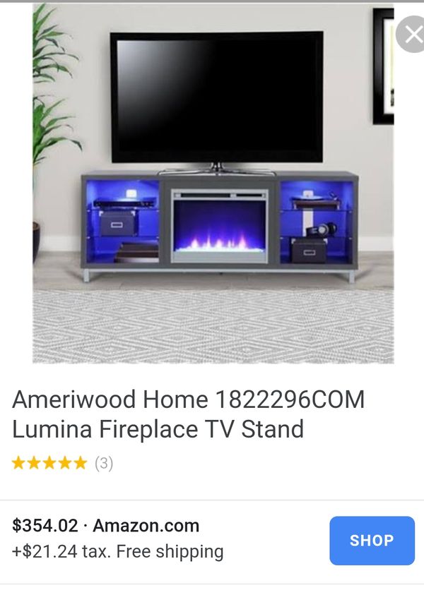 Lumina Fireplace Tv Stand For Tvs Up To 70 Black Oak Model 1822196com In Fort Mitc Ky Offerup