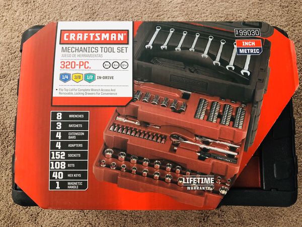 Craftsman 320-Piece Mechanic s Tool Set Model # 9-99030 for Sale in ...