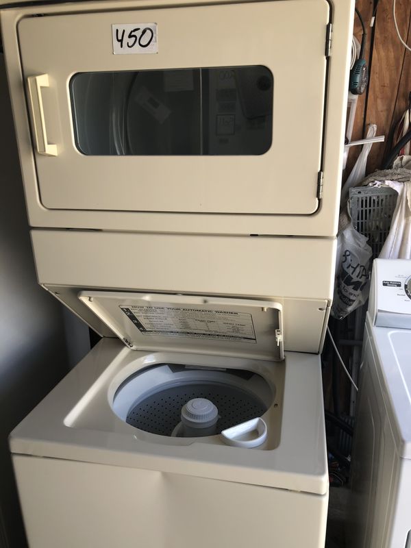 Whirlpool stackable washer and dryer 27” wide in perfect condition and