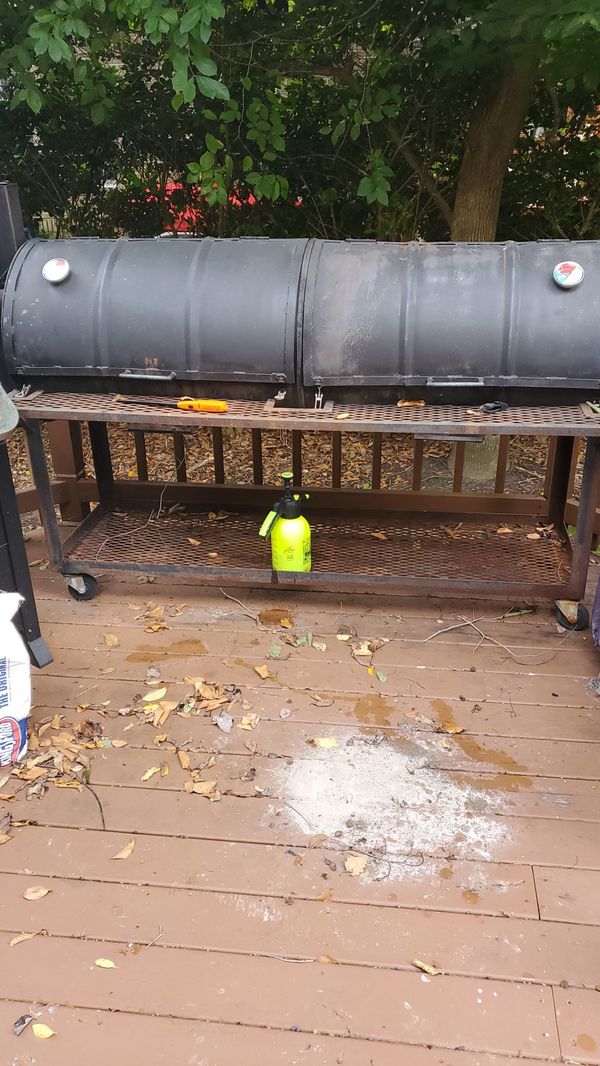 Double barrel 55 gallon drum grill smoker for Sale in Chesapeake, VA